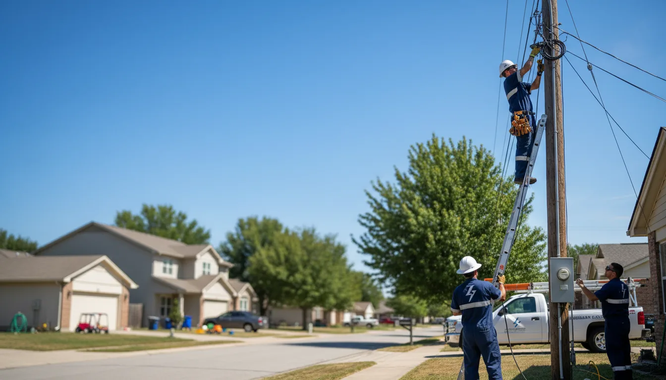 Residential electrician providing installation services in Vandalia, MO